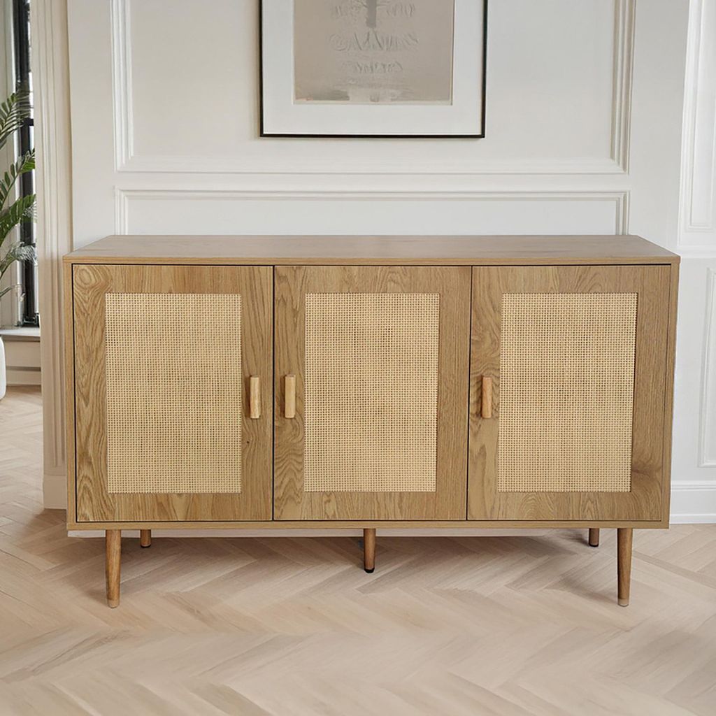 riess-ambiente Design Sideboard VIENNA 120cm natur Wiener Geflecht Kommode Anrichte Schrank