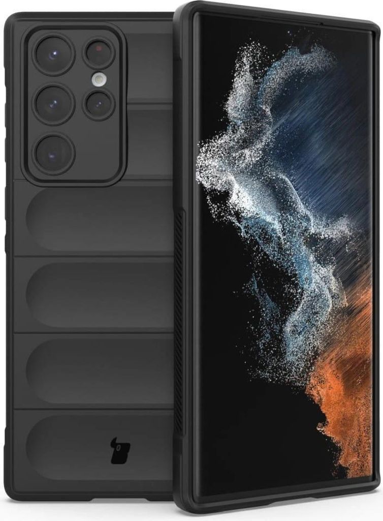 Bizon Case Tur Panzerhülle für Galaxy S22 Ultra, schwarz