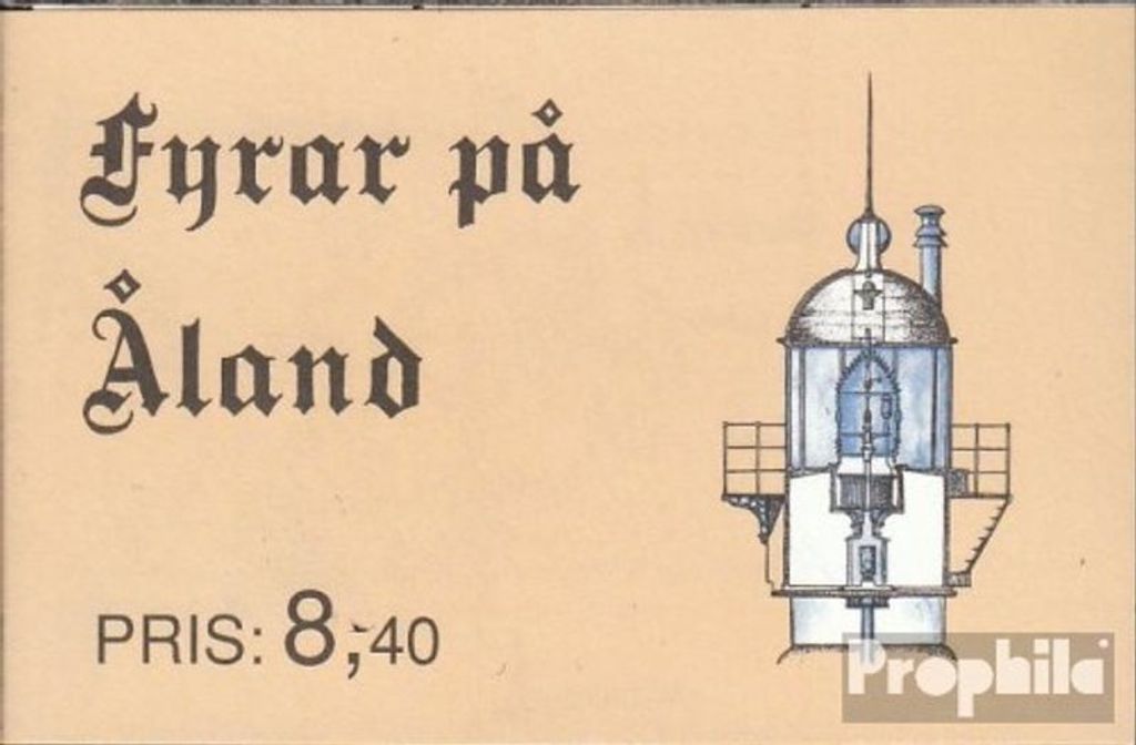 Briefmarken Finnland - Aland 1992 Mi MH1 (kompl.Ausg.) (mit Nr. 57-60) Markenheftchen postfrisch Leuchttürme