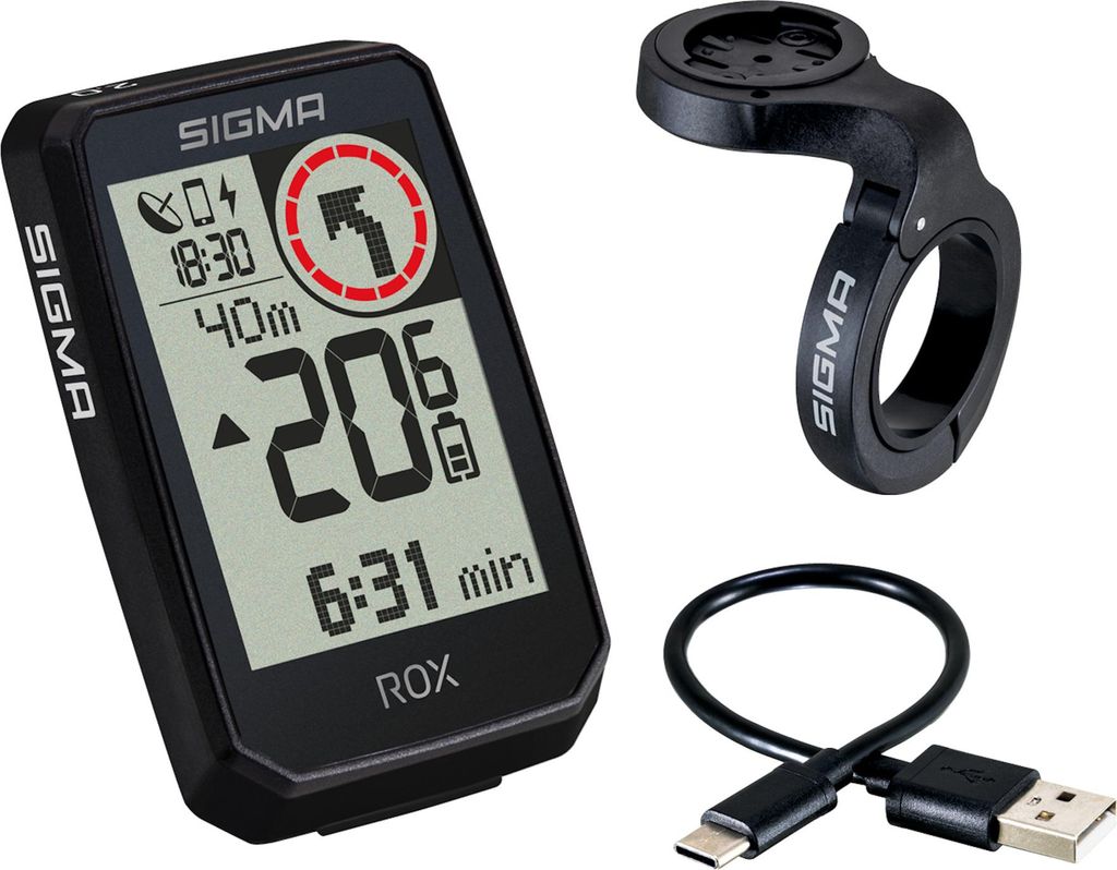 Sigma Computer ROX 2.0 GPS fietscomputer, zwart - 26 uur Productafbeelding 
