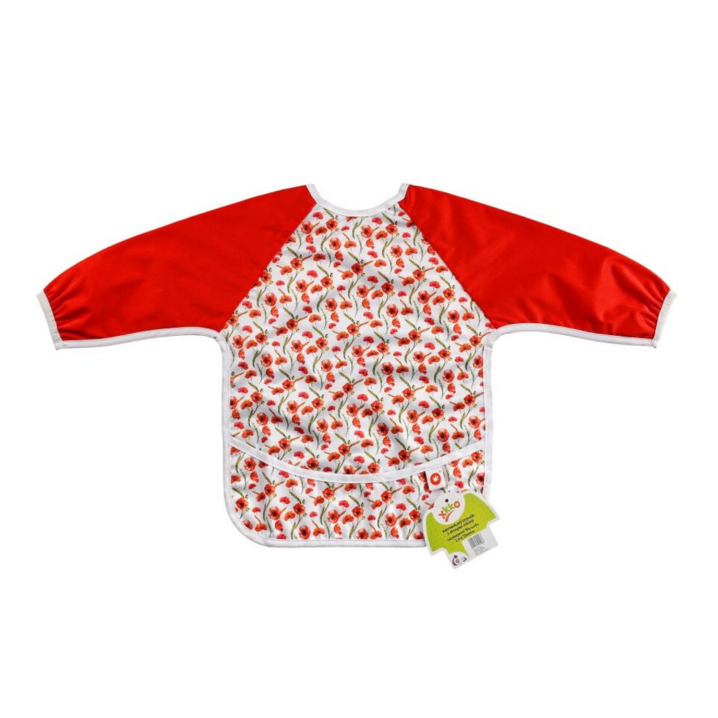 XKKO Lätzchen mit Ärmeln - Red Poppies, 1St