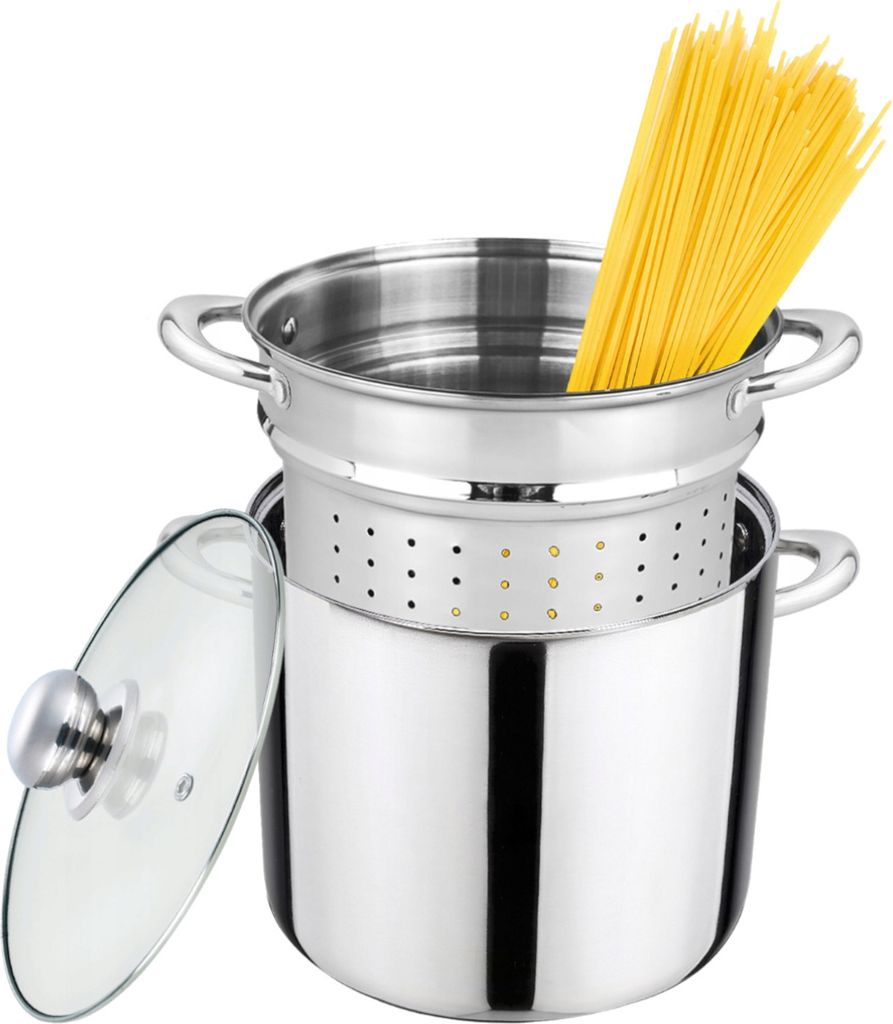 KARL HAUSMANN Dampfgarer Topf 4,3L - Edelstahl Für Induktion Mit Dämpfeinsatz