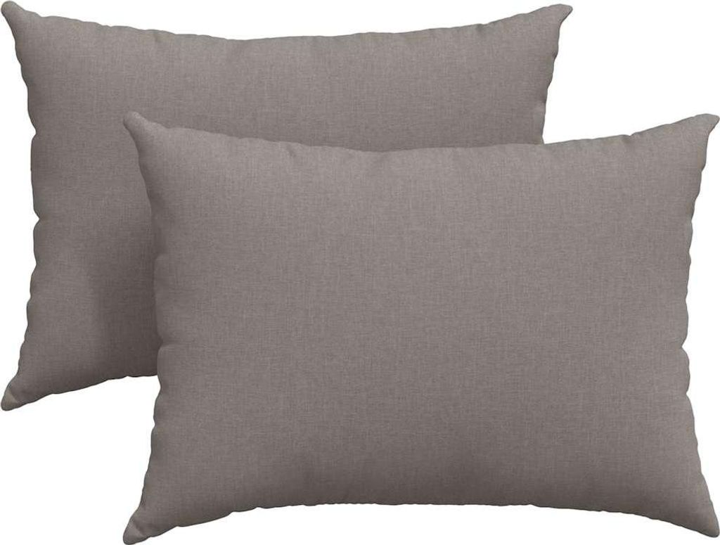 vidaXL Sofakissen 2 pcs Taupe 70 x 50 cm Stoff