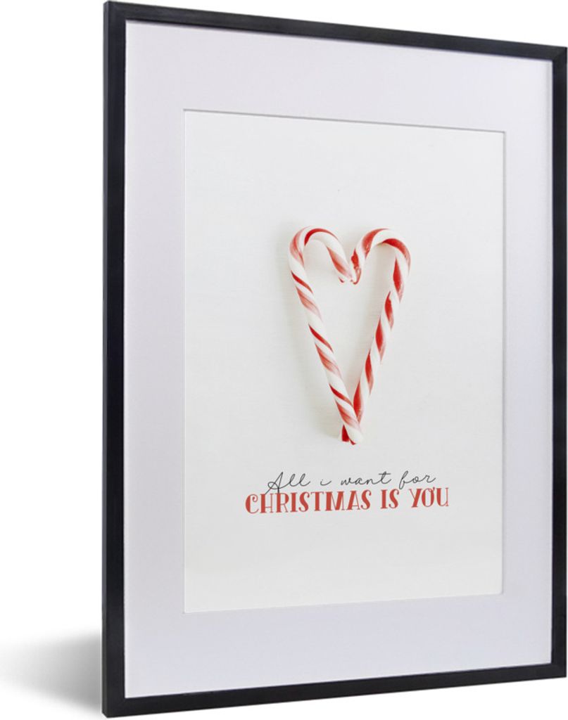MuchoWow Gerahmtes Poster Winter - Zitat - Sauerteig 30x40 cm - Poster mit Schwarzem Bilderrahmen Wandposter Rahmen Foto Bilder - Wandposter Schl...