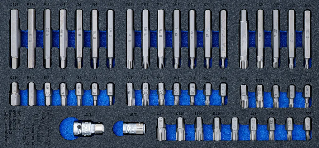 Evita Bulloni Spanati con BGS 4093: Set Punte Combinate 49 Pezzi