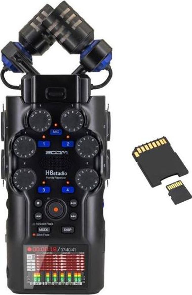 Rejestrator dźwięku Zoom H6 Studio z kartą pamięci Zdjęcie produktu 