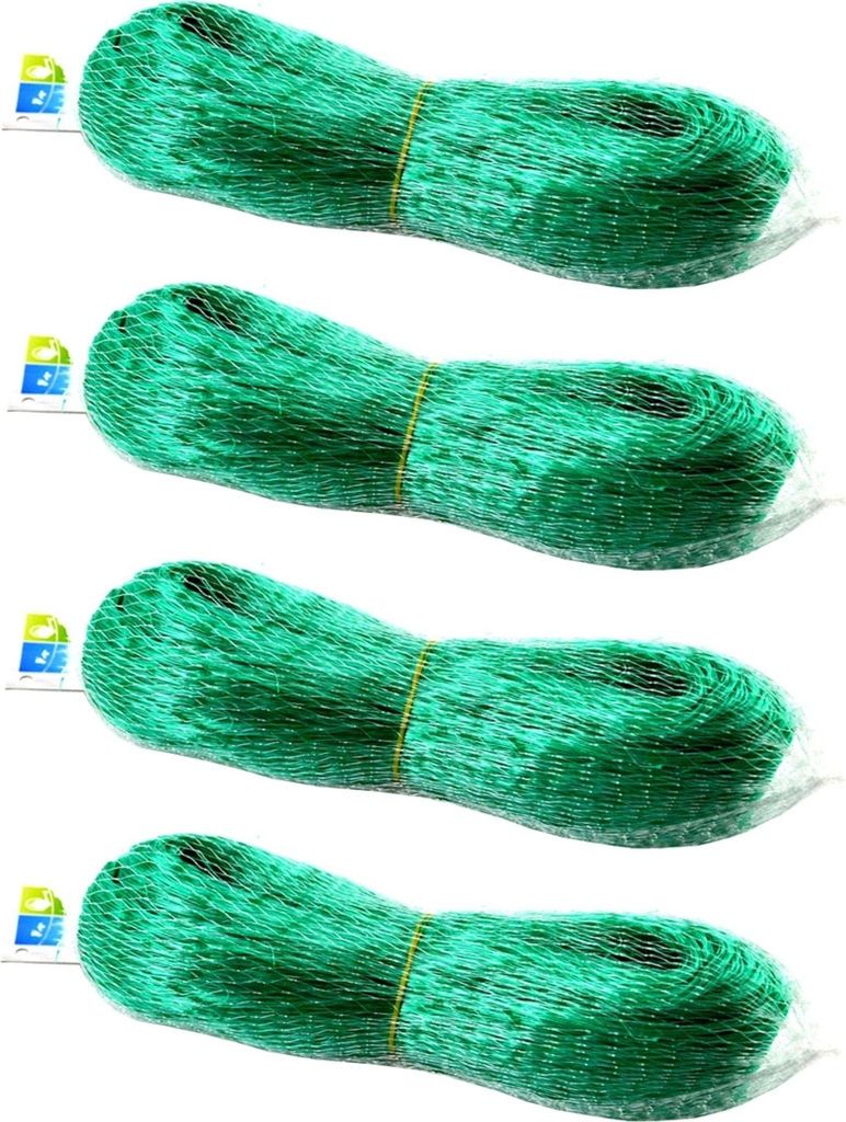 4er Set Gartennetz 4x5 Meter Vogelschutznetz Laubnetz Schutznetz Vogelnetz Laubschutznetz Teichnetz