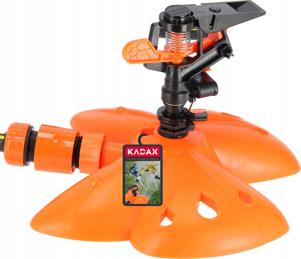 KADAX Oszillationssprenger mit Aluminiumrohr, bis zu 288 m2, Gartensprinkler aus Kunststoff ABS