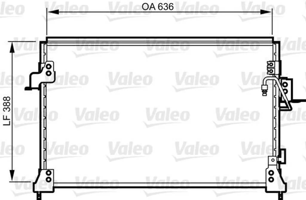 Condenseur de climatisation pour Discovery II L318, remplace JRB100790