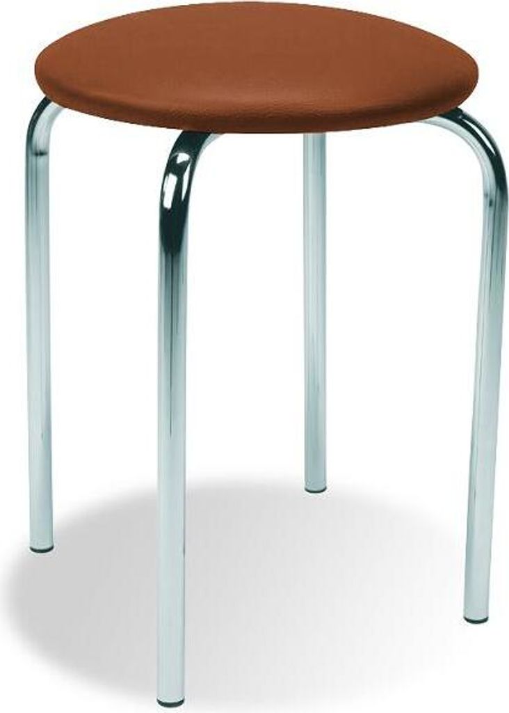 HALMAR Ein Stuhl ohne Rückenlehnen Chico - Braun (V49)