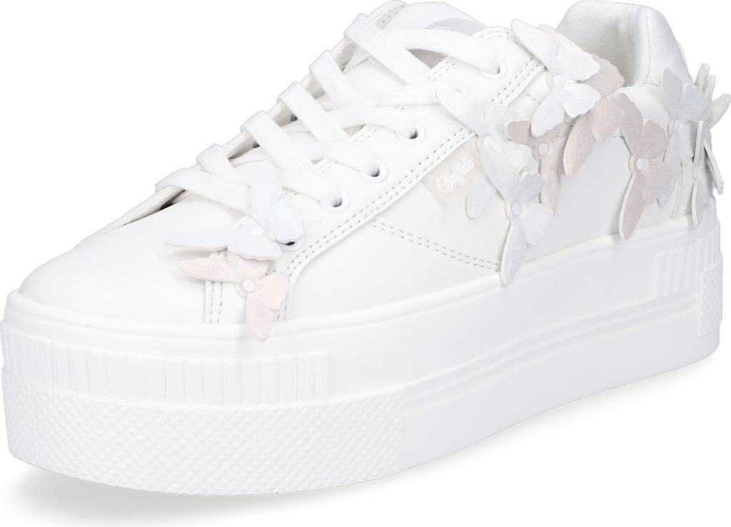 Buffalo Damen Plateau Sneaker Paired Butterfly weiß Produktbild 