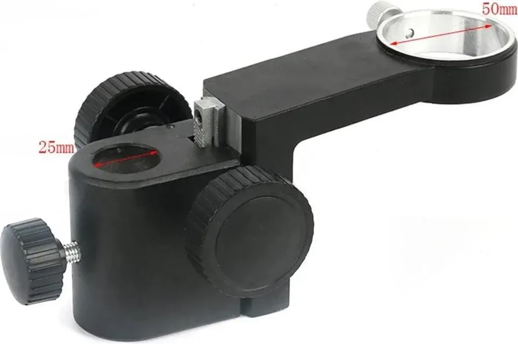 Support de microscope réglable 34 cm - Bras articulé en acier noir robuste - 5