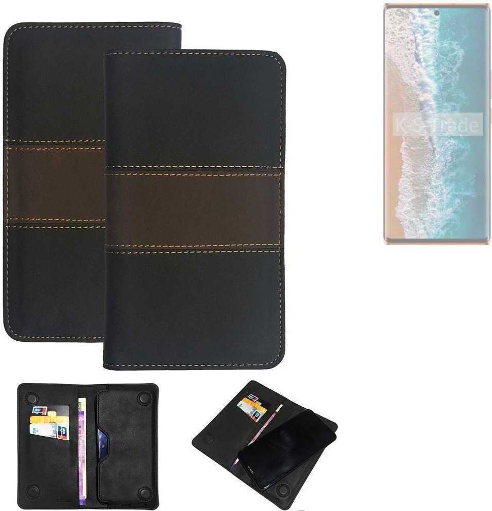 K-S-Trade Hülle Handyhülle kompatibel mit Tecno Phantom X2 Pro Schutzhülle Walletcase Bookstyle Tasche Schutz Case Handytasche Wallet Cover
