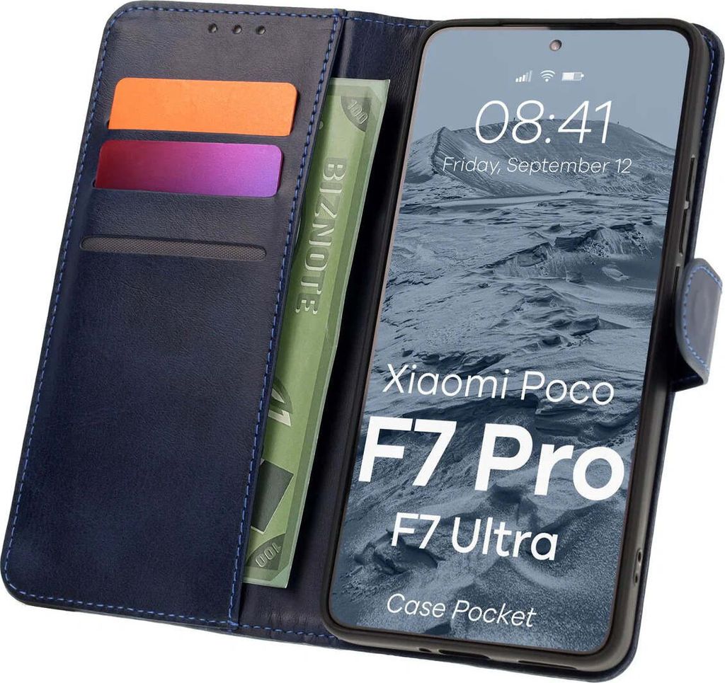 Bizon Case Tasche Xiaomi POCO F7 Pro / F7 Ultra marineblau