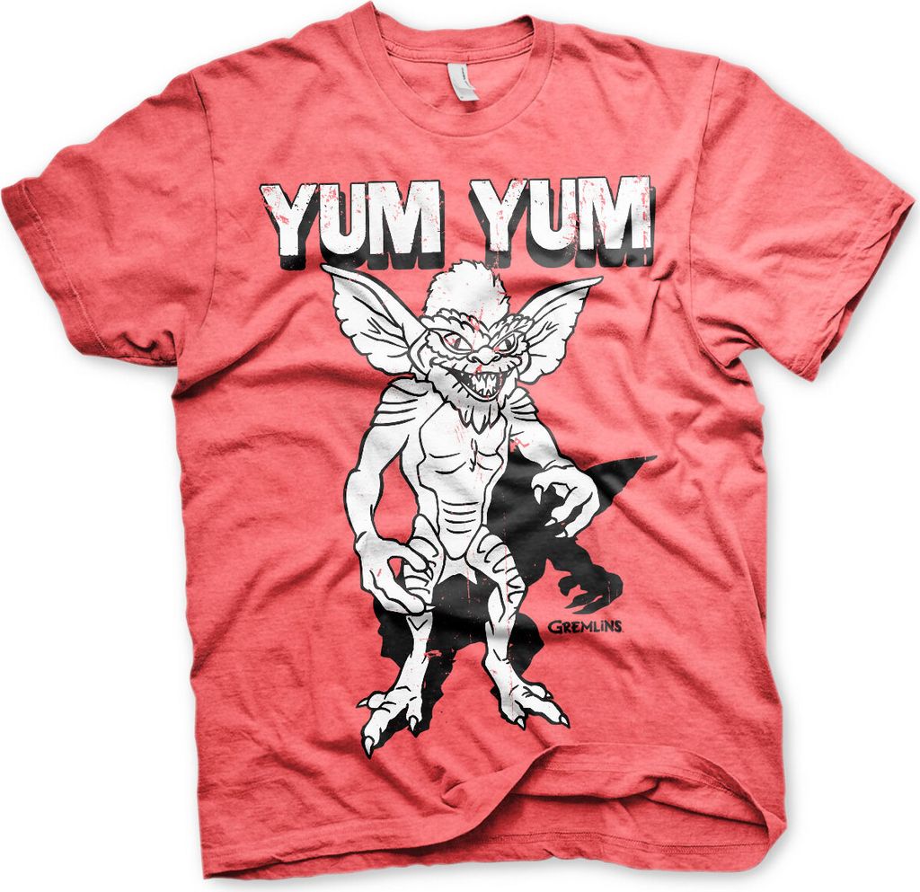 Gremlins Yum Yum T-Shirt - XX-Large - Red-Heather