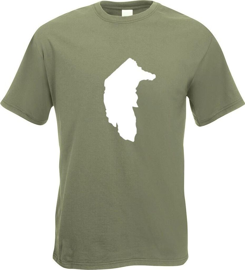 Kiwistar - T-Shirt - Olive - Australian Territory - Australien Motiv Bedruckt Funshirt Design Print - mit Motiv Bedruckt - Funshirt Design - Sport ...