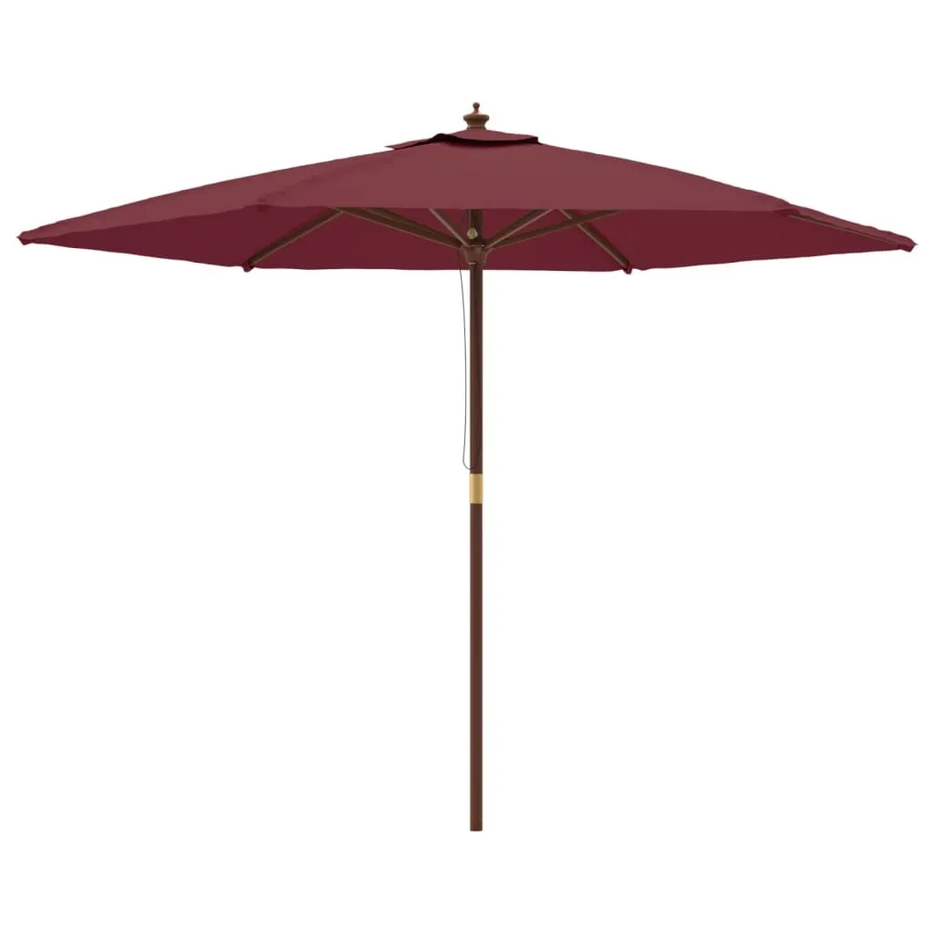 Ombrellone Legno Bordeaux 299x240 cm - Arredo Giardino Classico