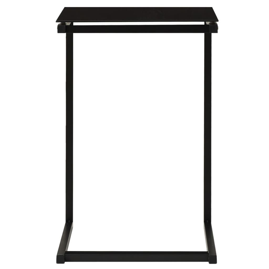 Tavolino nero 40x40x60 cm in vetro temperato Immagine del prodotto 