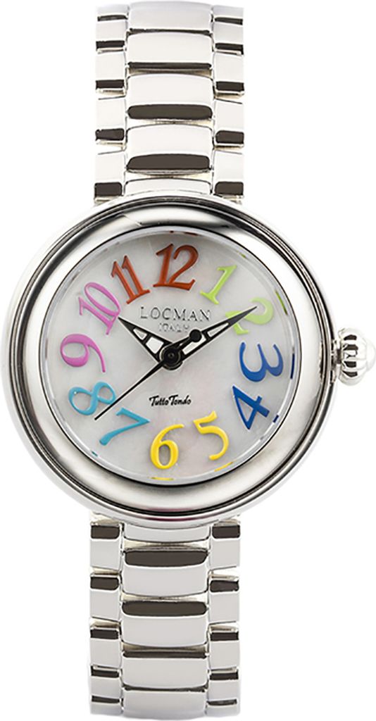 0361V03-00MWNCBR0 Italy Damenuhr Tutto Tondo Edelstahl 31 mm Ref. 0361 Locman