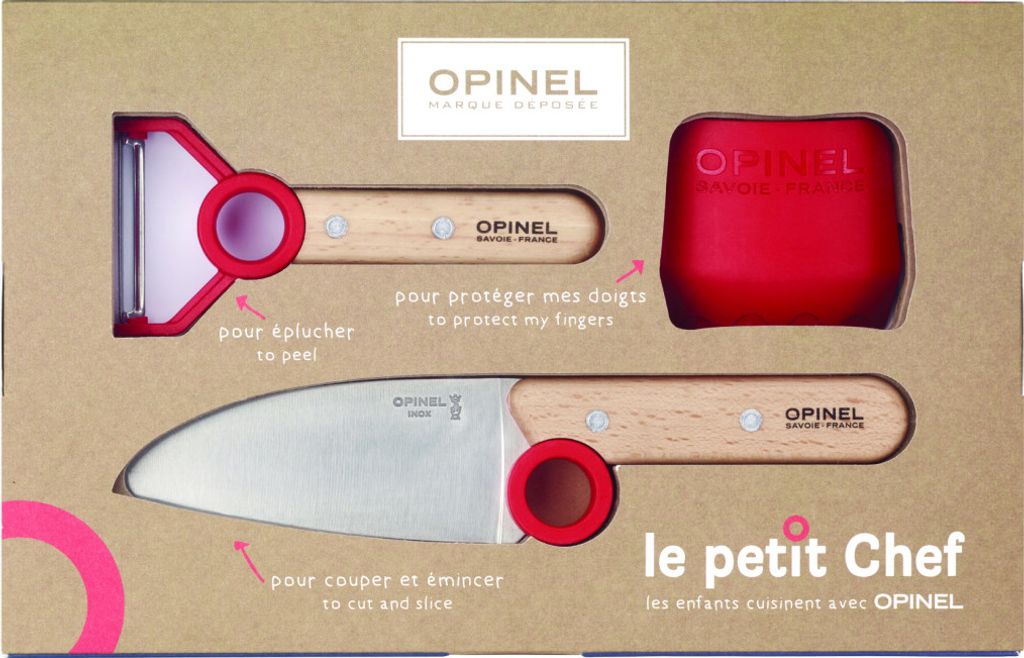 Opinel Le Petit Chef, Messer-Set, Edelstahl, Holz, Produktbild 