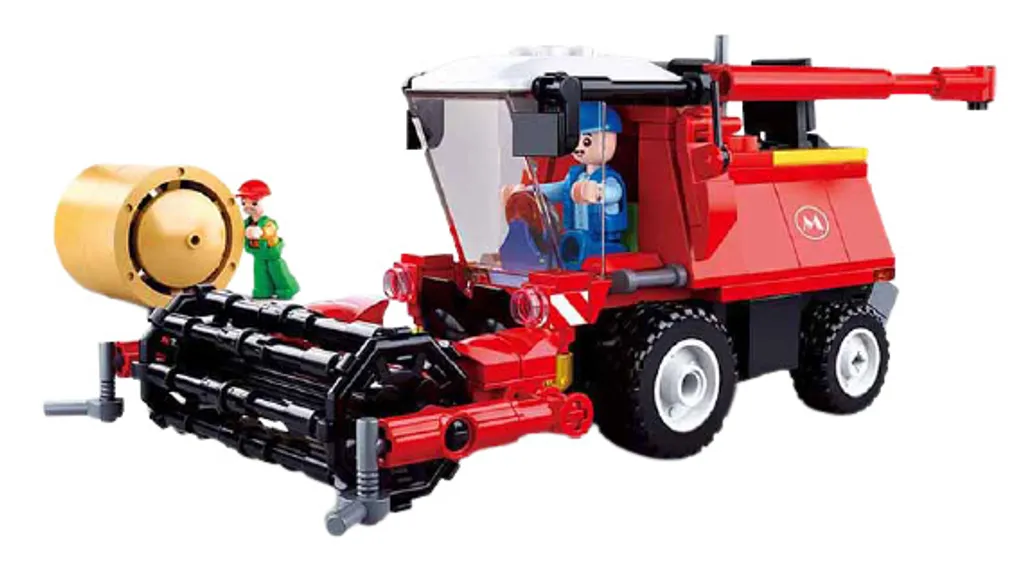 Moissonneuse Sluban M38-B0779 compatible briques avec 2 figurines