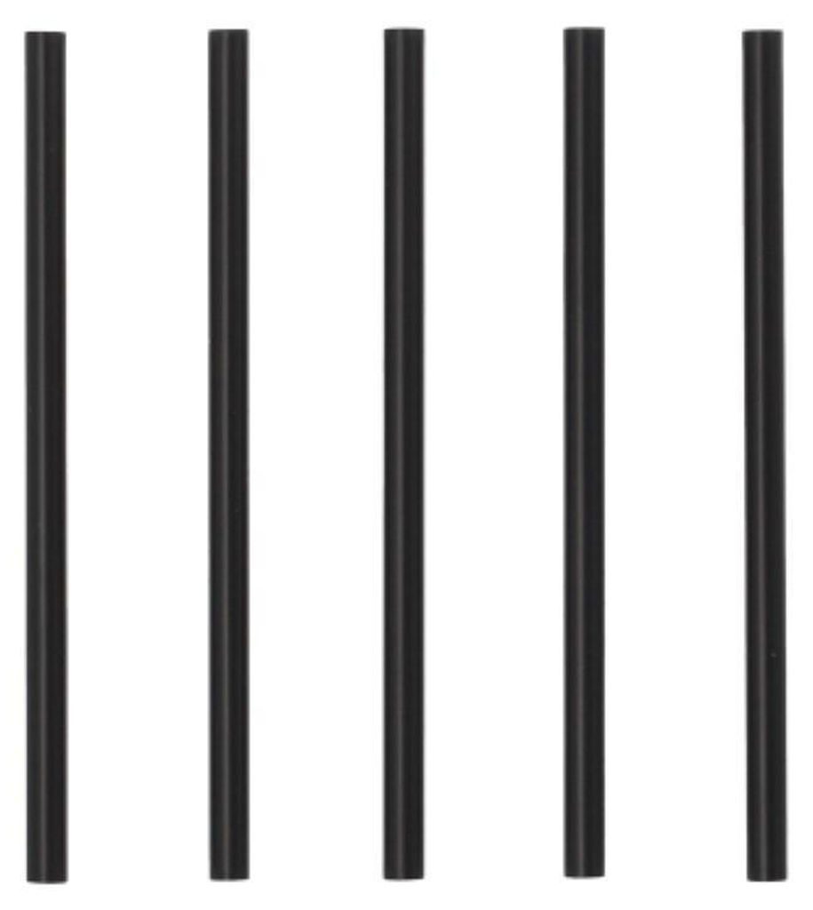 500 Mehrweg-Cocktail Trinkhalme PP Ø 7 mm · 15 cm schwarz Produktbild 