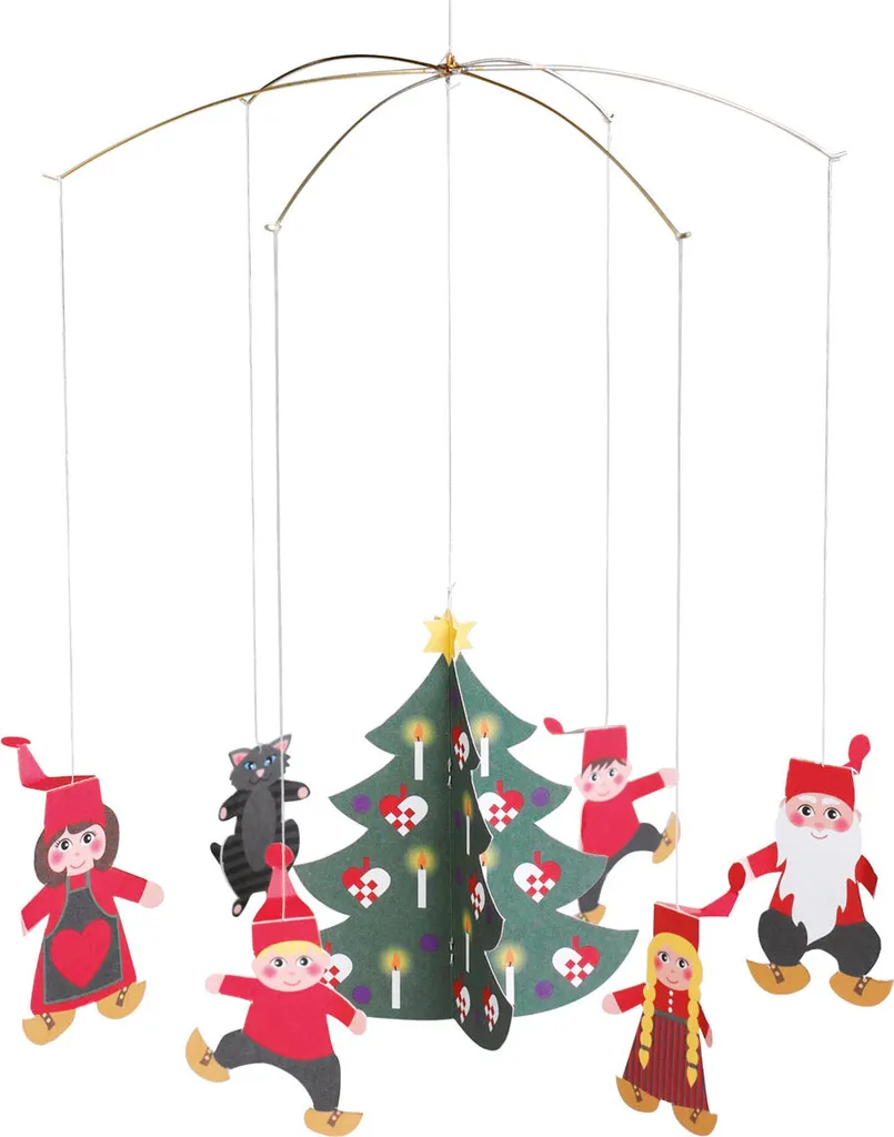 Flensted Mobiles Famille Pixy - Mobile de Noël Scandinave Suspendu