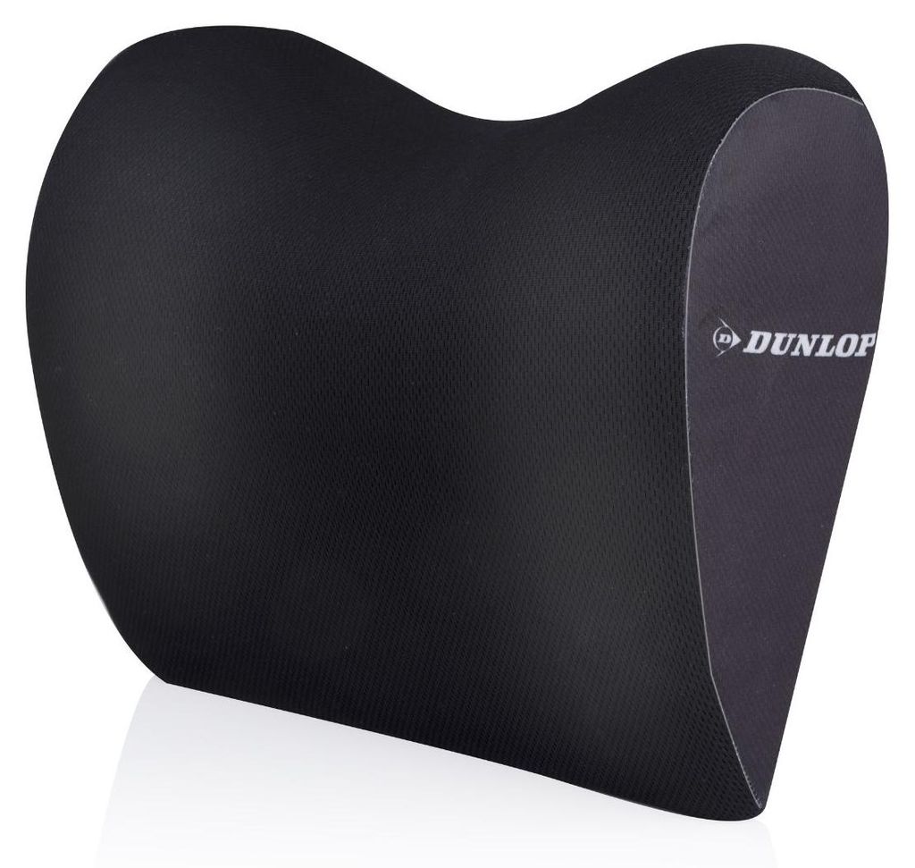 Dunlop Nackenstütze Autositz Nackenkissen - 100% Memory Foam - Universal Fit - Schwarz