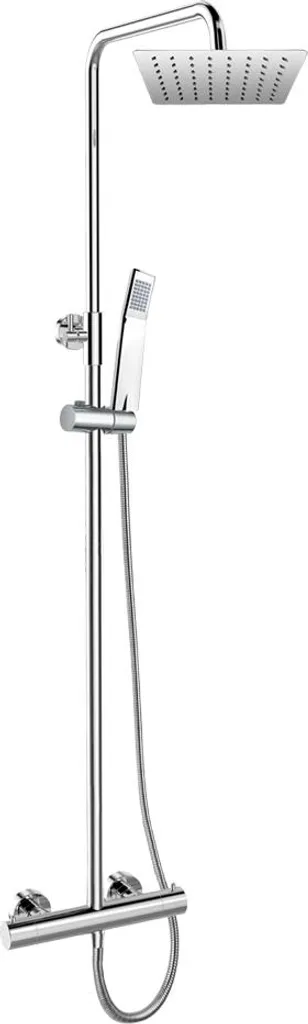 Robinet Thermostatique Douche Encastré pour Douche Italienne Inox Mereo