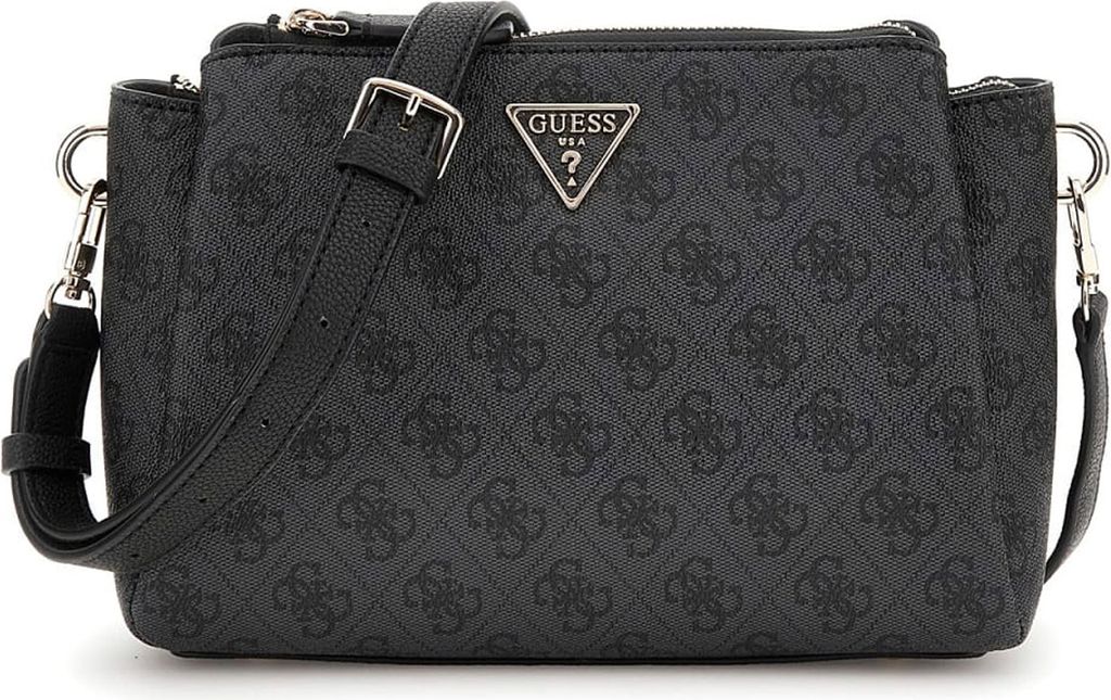 Guess Handtasche NOELLE Tri Compartment Coal Logo Produktbild 1