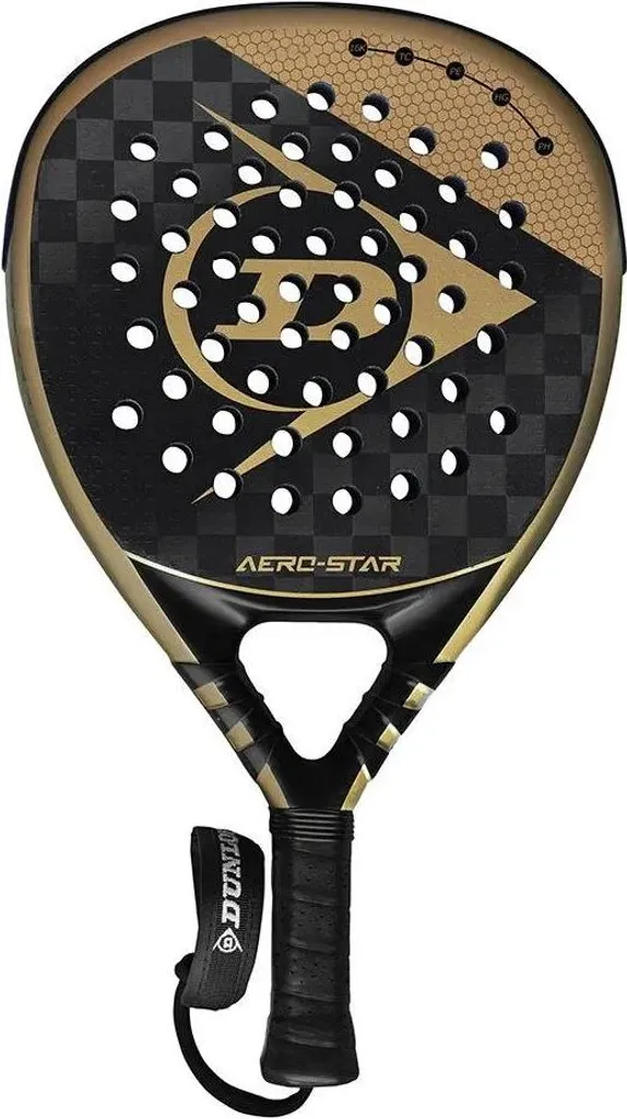 Raquette de padel Dunlop Aero-star Argent pour Homme - Modèle Premium
