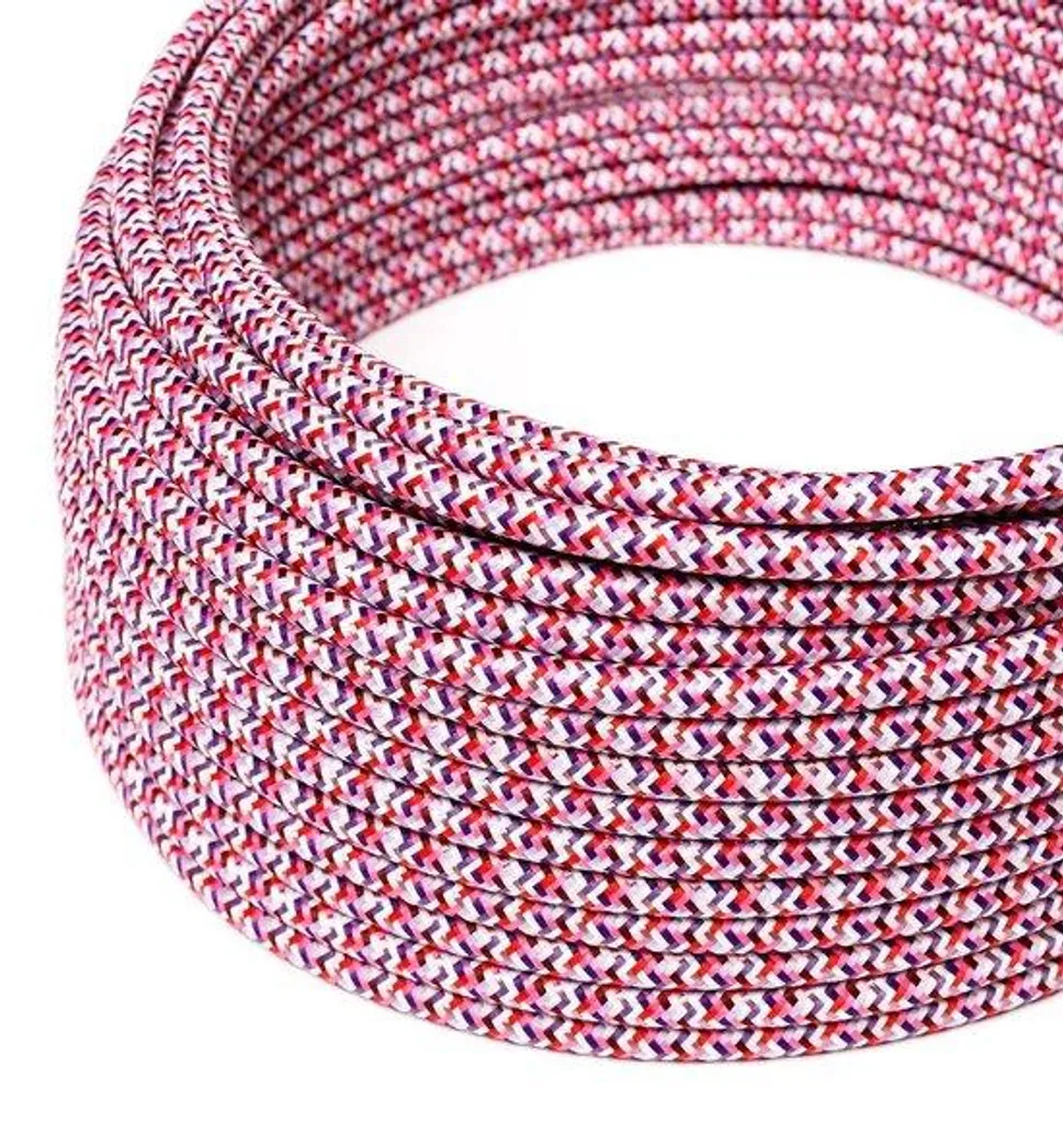Câble électrique fuchsia 10m - Cachez vos fils moches avec style