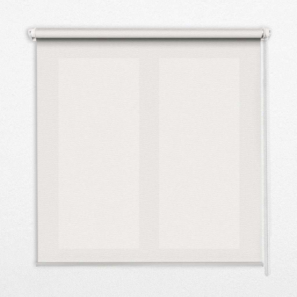 Seitenzug-Rollo Fensterrollo Jalousie - Lichtdurchlässig Springrollos - 100x100 cm - Weiß