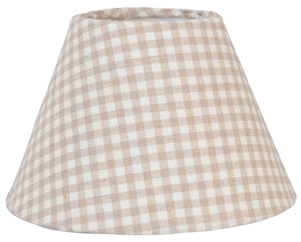 Clayre & Eef Lampenschirm Ø 23x15 cm / E27 Beige Eisen Produktbild 