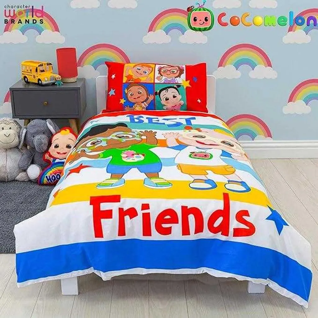 Linge de Lit Cocomelon TC134 Réversible : Confort et Entretien Facile