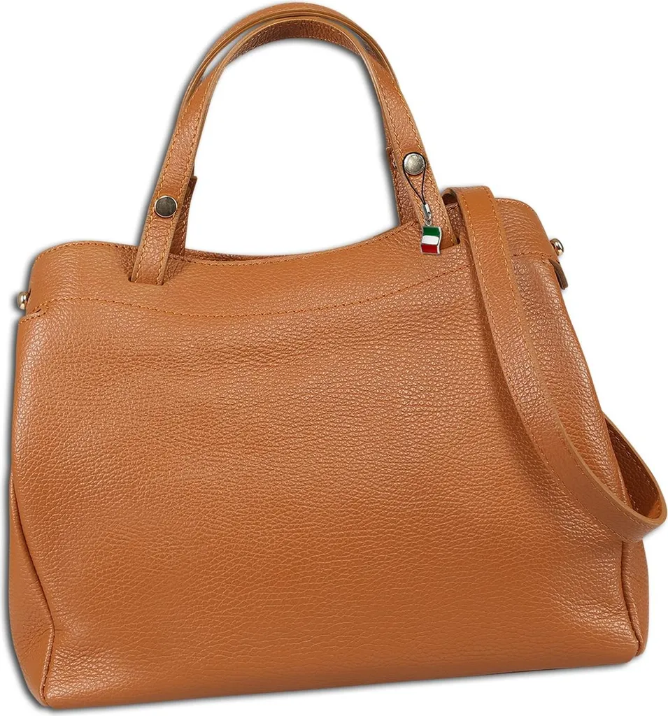 Sac à main cuir marron clair idéal pour le travail et les sorties