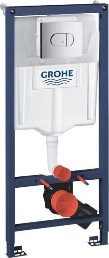 GROHE Solido WC Vorwandelement 3 in 1, 1,20m, Eingebaut, Doppelknopf Betätigungsplatte, 6-9 Liter Spülkasten