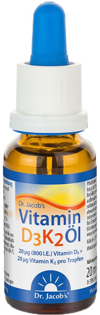 Doplněk stravy Dr. Jacob´s Vitamin D3/K2 ol, 20 ml Obrázek produktu 