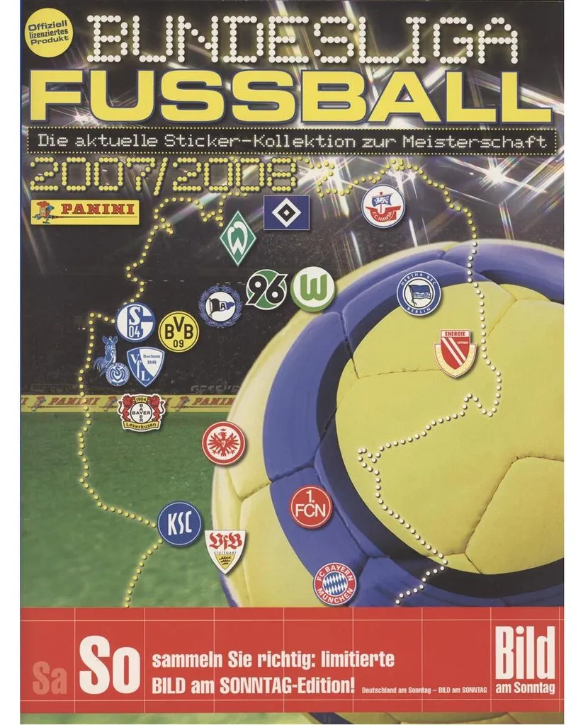 Compléter Collection Panini Bundesliga 07/08 Album Foot Allemand