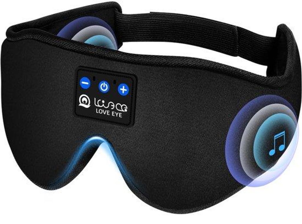 Spací maska s 3D sluchátky Bluetooth, maska na oči s 100% Obrázek produktu 