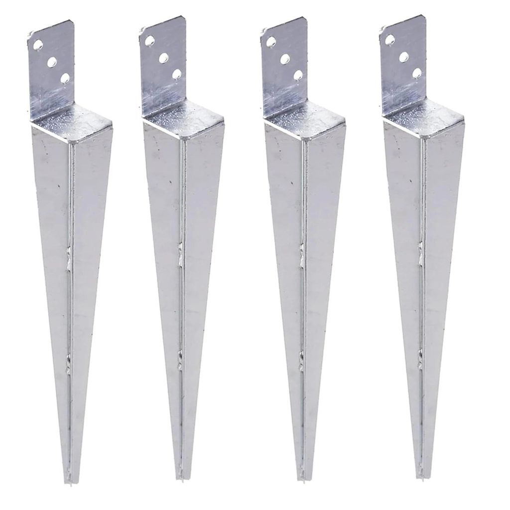 Set Pfostenträger 60x600 mm Einschlaghülse L-Form Produktbild 