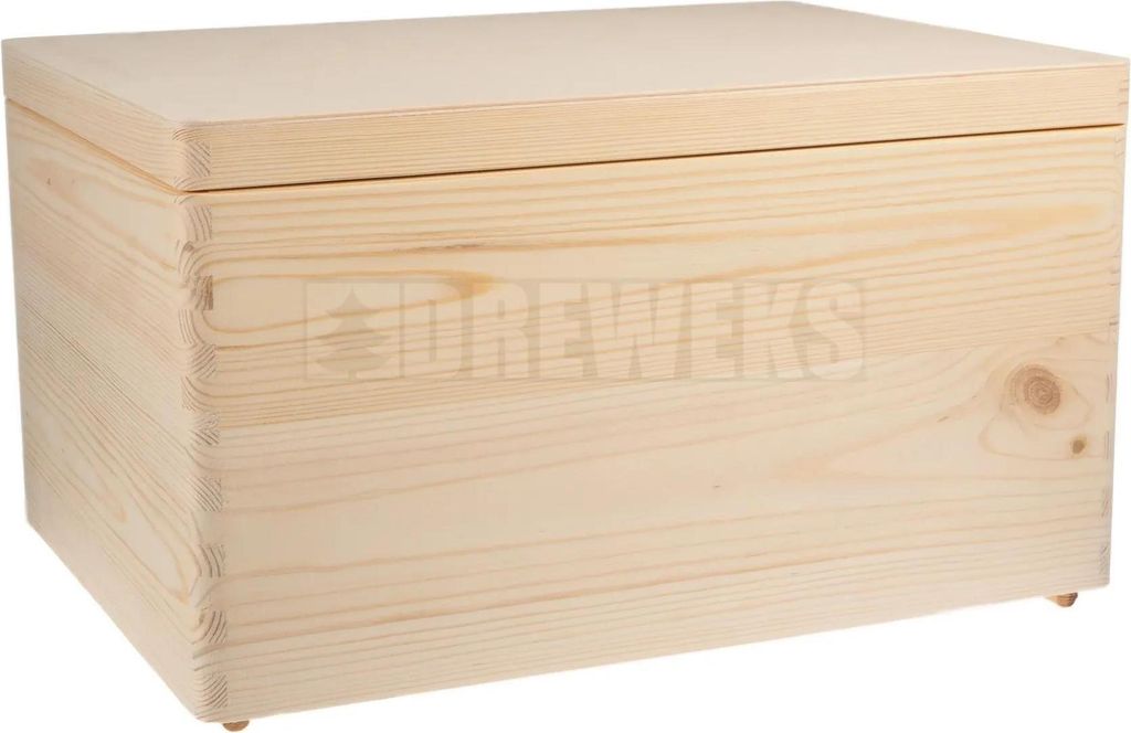 Veľký úložný box s vekom, skrutkovacie závesy Obrázok produktu 