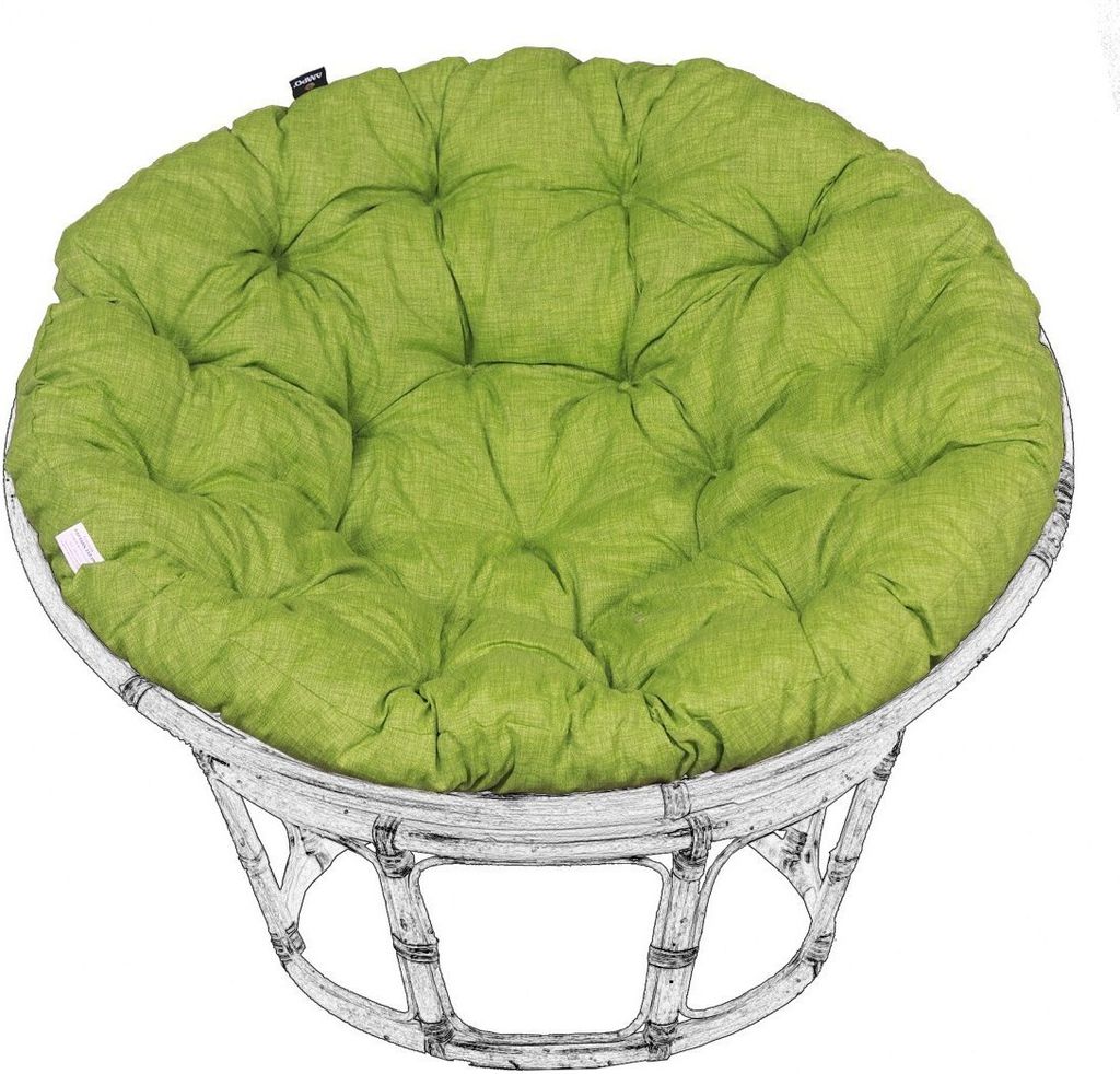 AMPO Sitzkissen Papasan Rattan Kissen Auflage für Hängesessel Hängeei Schaukel 100 cm