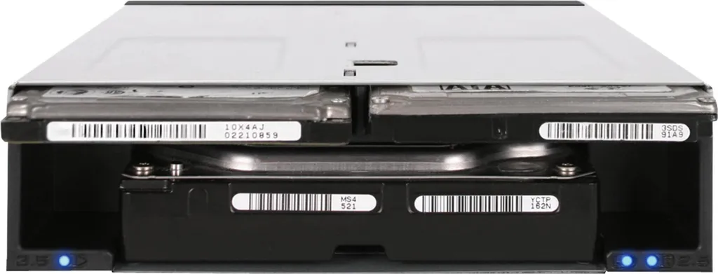 Rack Mobile pour 2 SSD 2,5 et 1 Disque 3,5 SATA SAS Montage Sans Vis