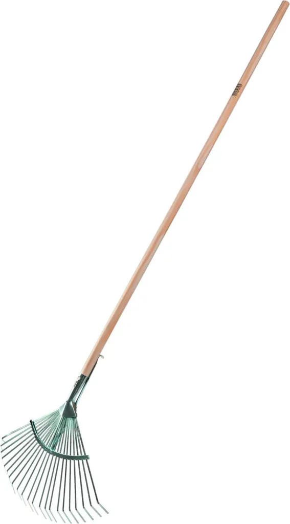 Scopa per Foglie Freund-Victoria 41cm - Rastrello Zincato Alta Qualità