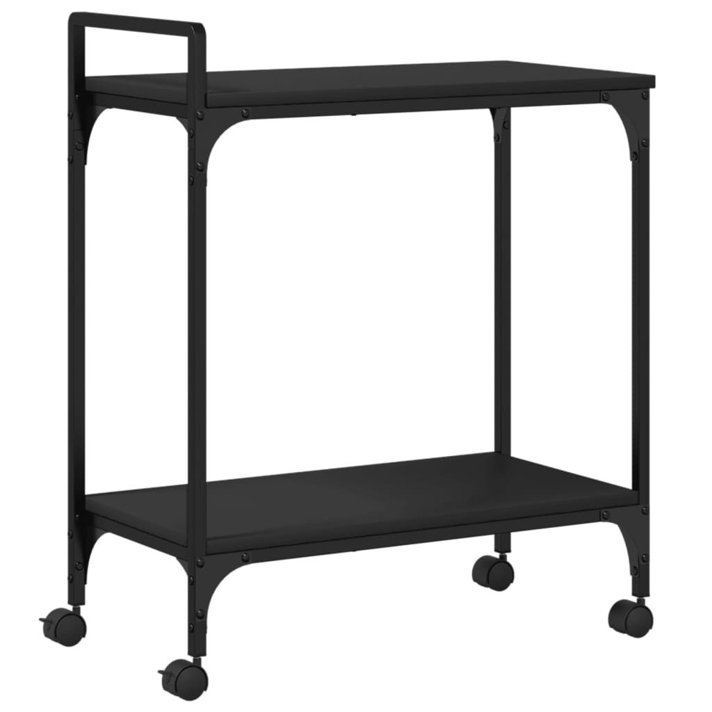 vidaXL Wózek kuchenny czarny 60,5x31x72,5 cm Materiał Zdjęcie produktu 
