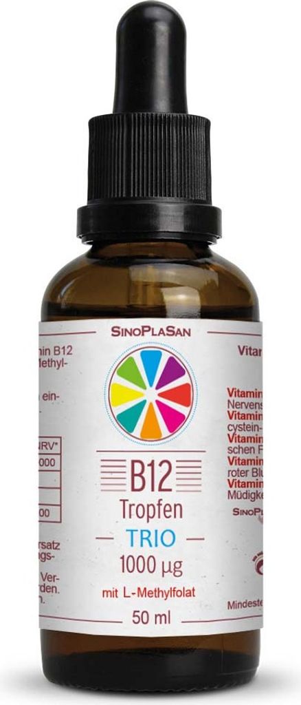 B12 Trio 1000 μg+5-Mthf Tropfen 50 ml Produktbild 