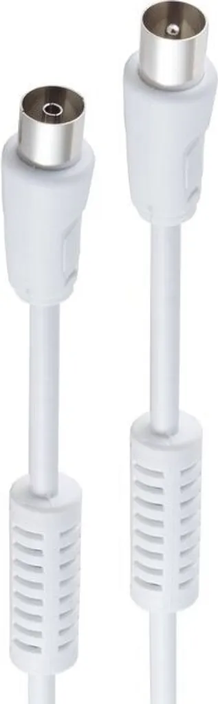 Cordon Coaxial Blindé 15m Blanc pour TV et Décodeur Modèle BS80208 - 2