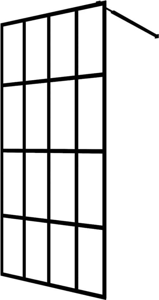 vidaXL Duschwand für Walk-in Dusche Klares Sicherheitsglas 140x195 cm