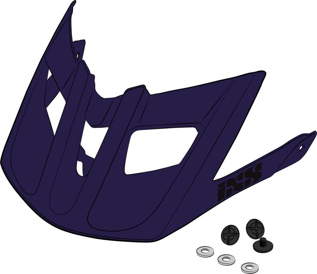 iXS Visor + Pins Trail EVO SM-XLW Grape